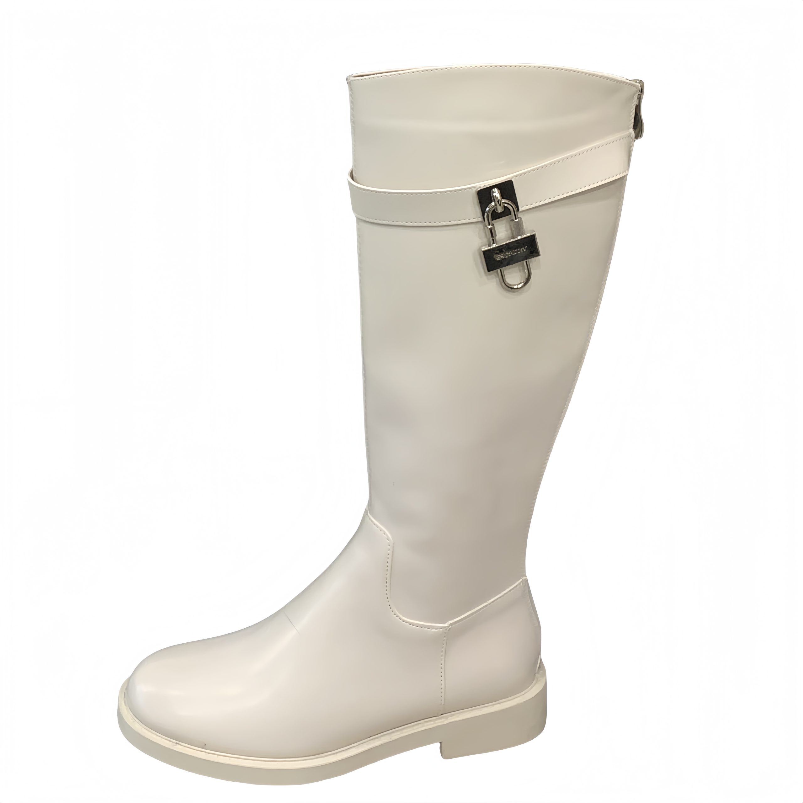 2025 New Niche Design Knight Boots Slim Fit Square Toe Flat High Tube Fashion Women's Boots