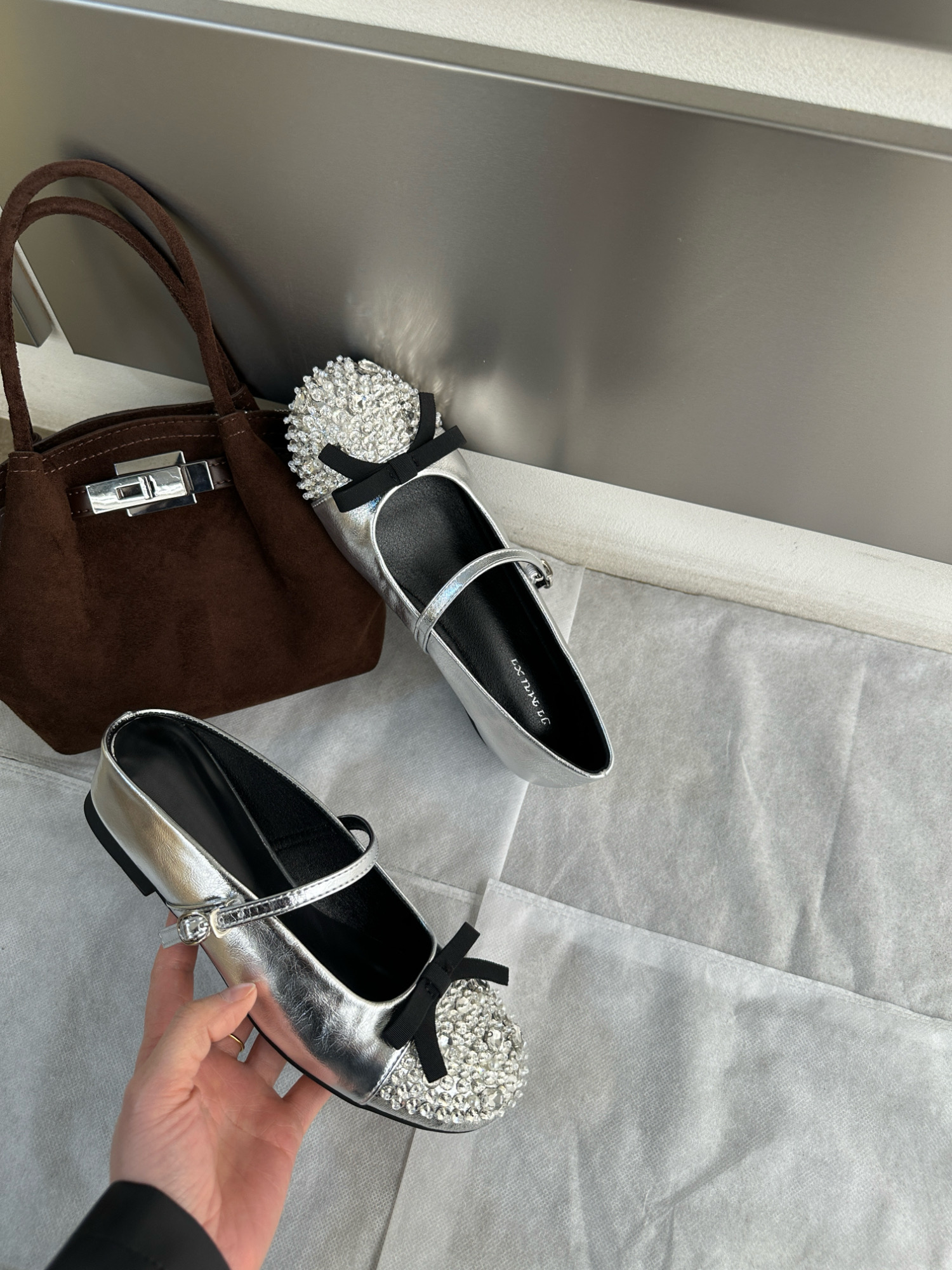 2026-new-beaded-silver-mary-jane-flat-low-top-shoes-with-inner-height-increase-wedge-heel-half-slippers-women_1 2026 New Beaded Silver Mary Jane Flat Low Top Shoes with Inner Height Increase Wedge Heel Half Slippers Women