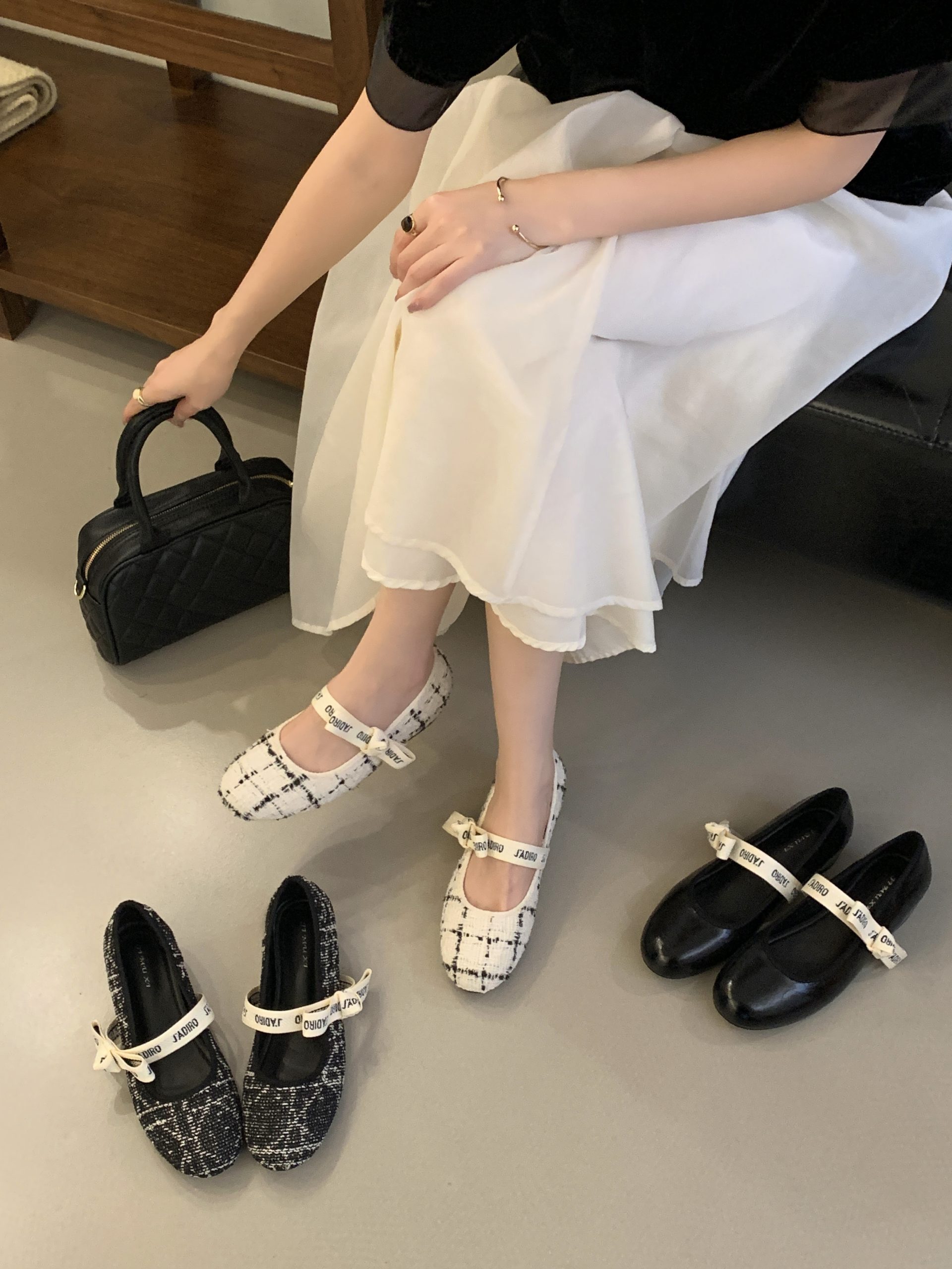 2026 Spring French Chic Mary Jane Shoes for Women, Round Toe, Hidden Wedge Heel, Girl Style, One-Strap, PU Lining