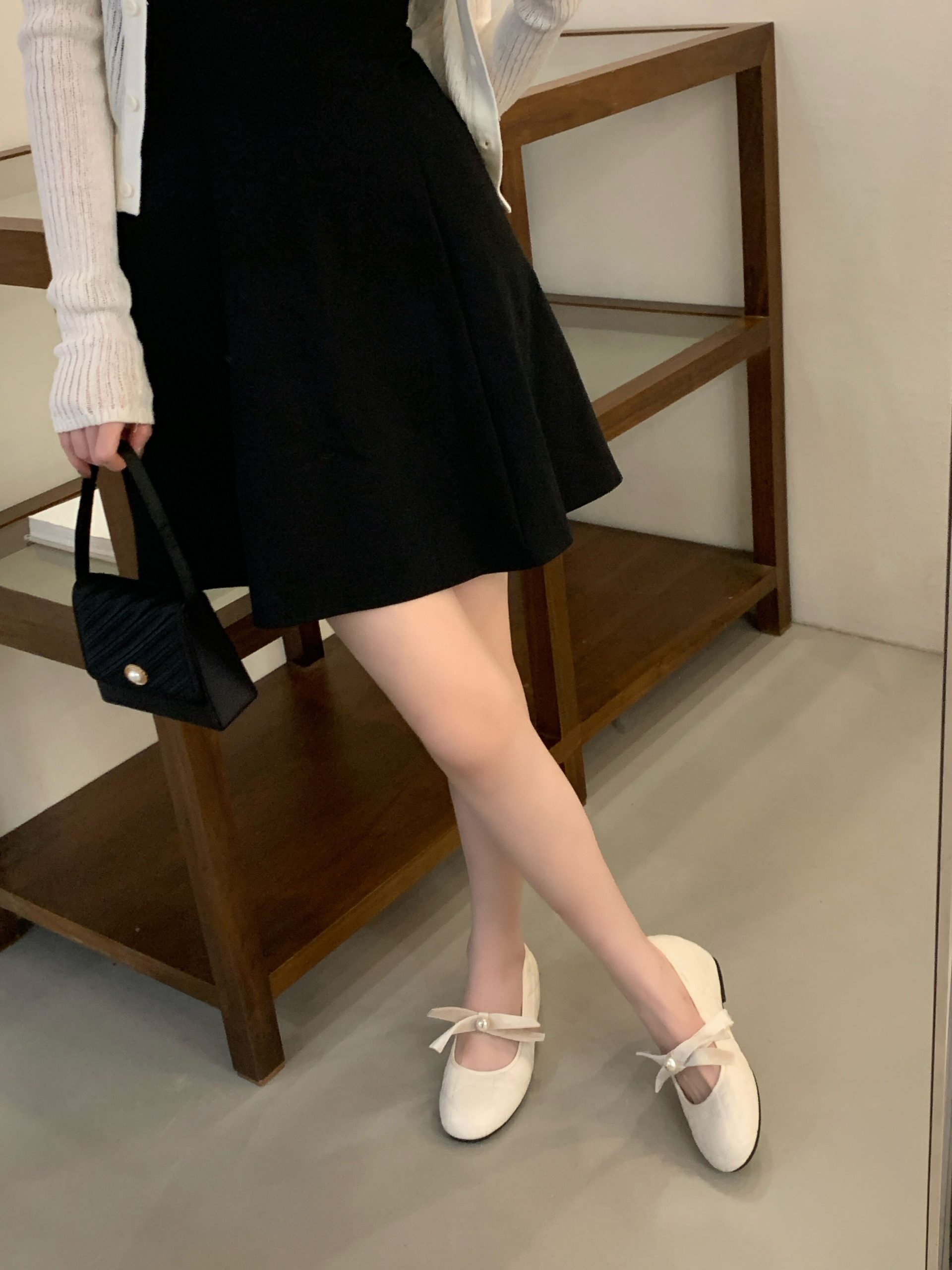 2026 Spring Summer New Style Women's Mary Jane Low Top Shoes with Hidden Wedge Heel