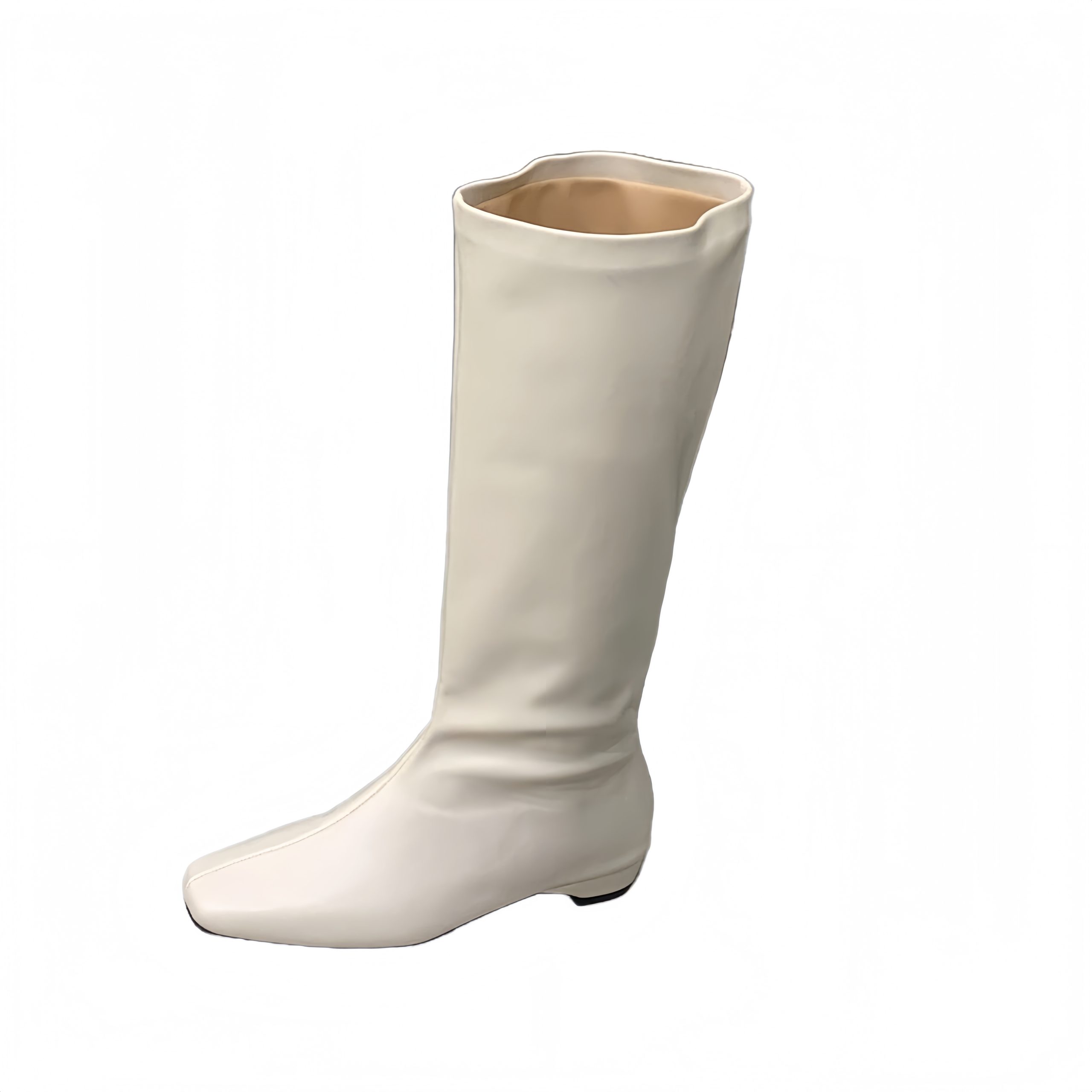 Designer Knight Boots 2025 Autumn Winter New Pointed Toe High Top Low Heel Versatile Slim Fit Women's Boots