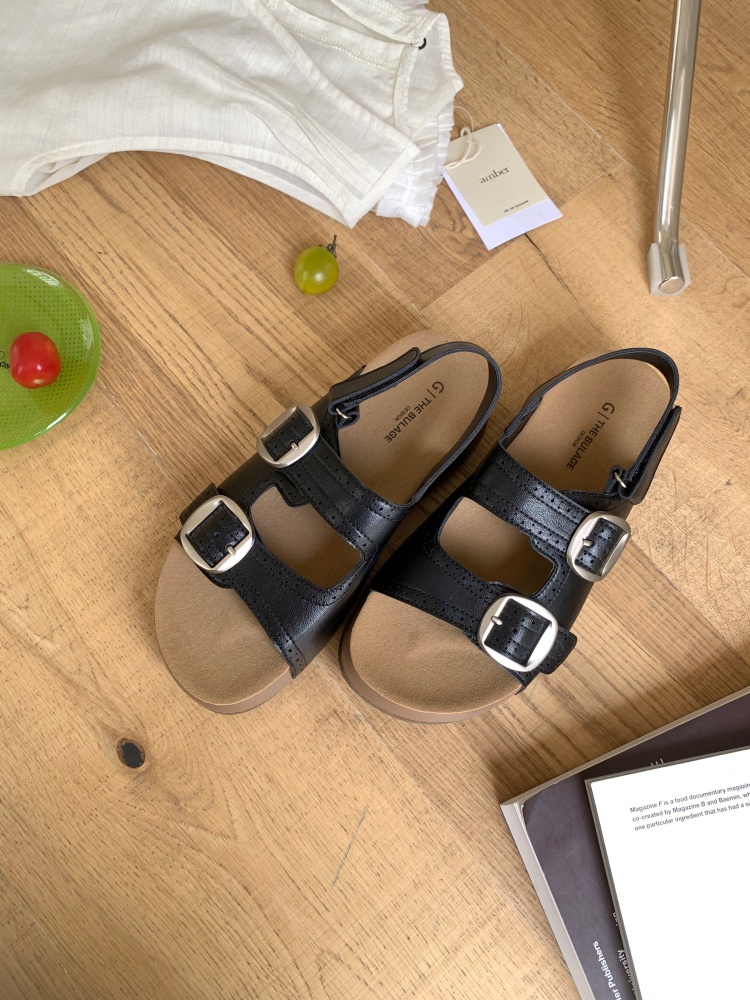 Fashionable Platform Sandals for Women Summer Comfortable Slippers Slip-on Thick Sole