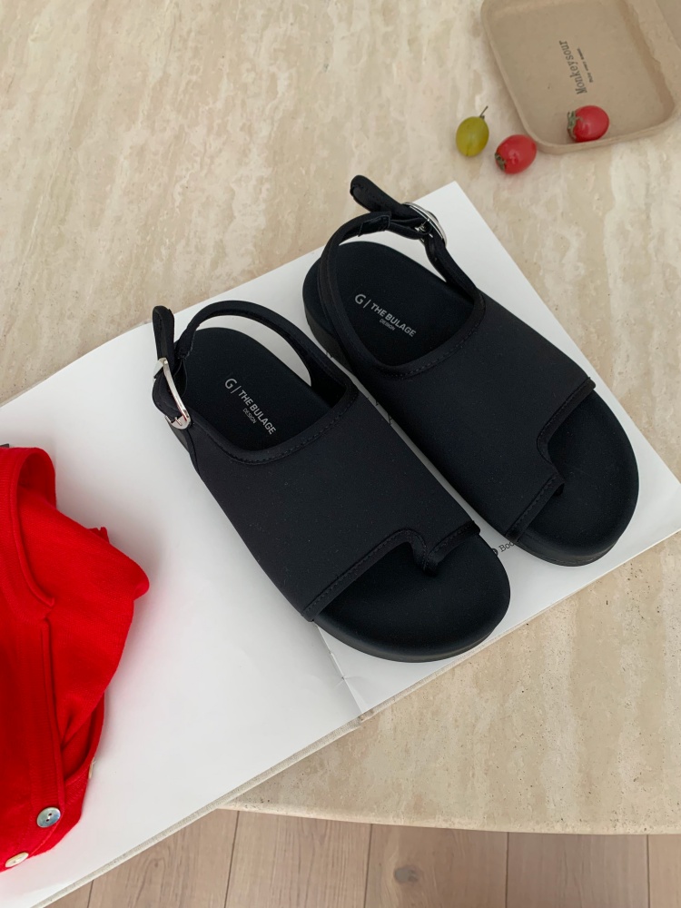 French Style Retro Fairy Toe Loop Sandals Women 2026 Summer Roman Sandals