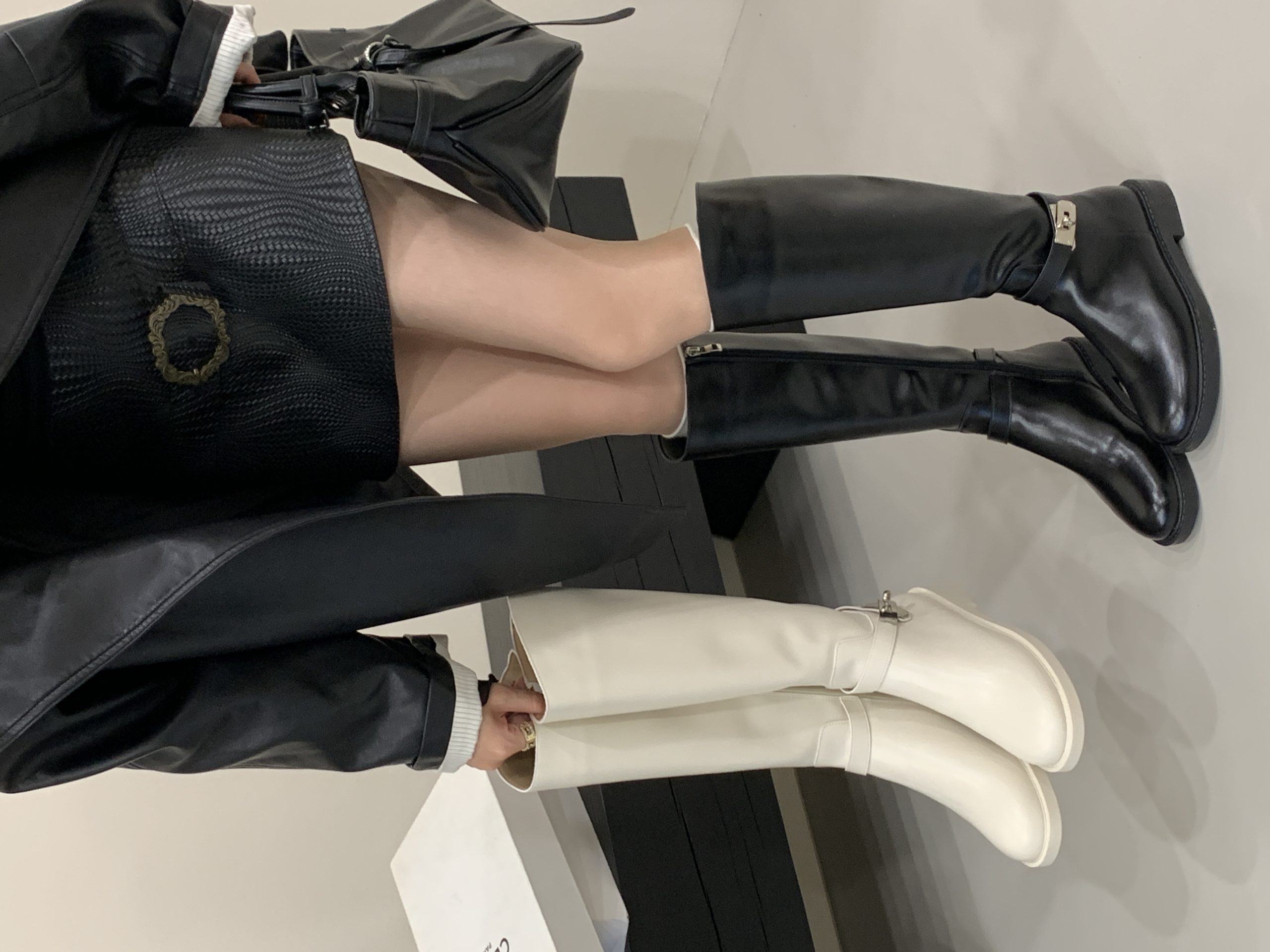 Niche Design Riding Boots 2025 New Slim Fit Round Toe Flat High Tube Fashion Boots for Women